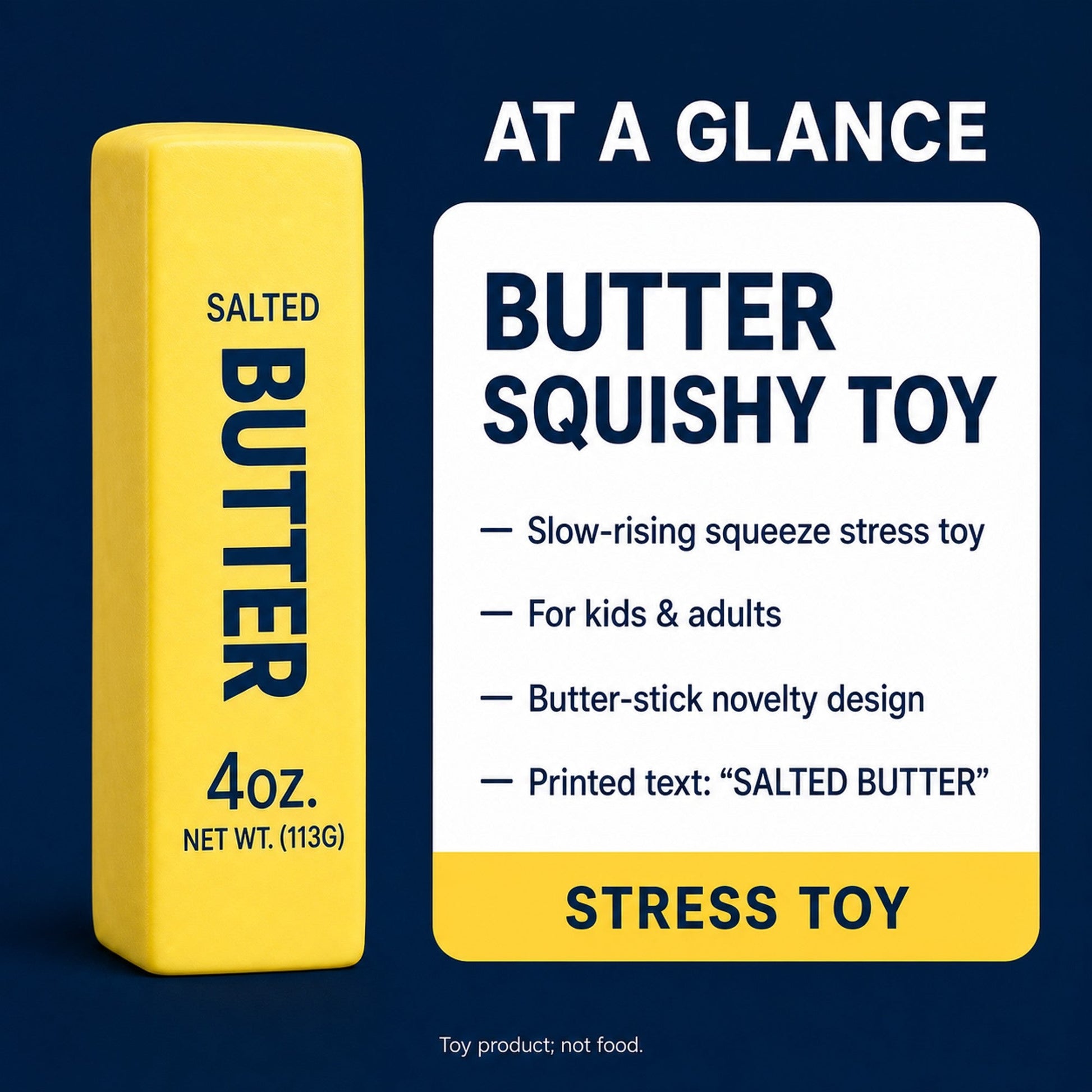 Butter Squishy Toy spec