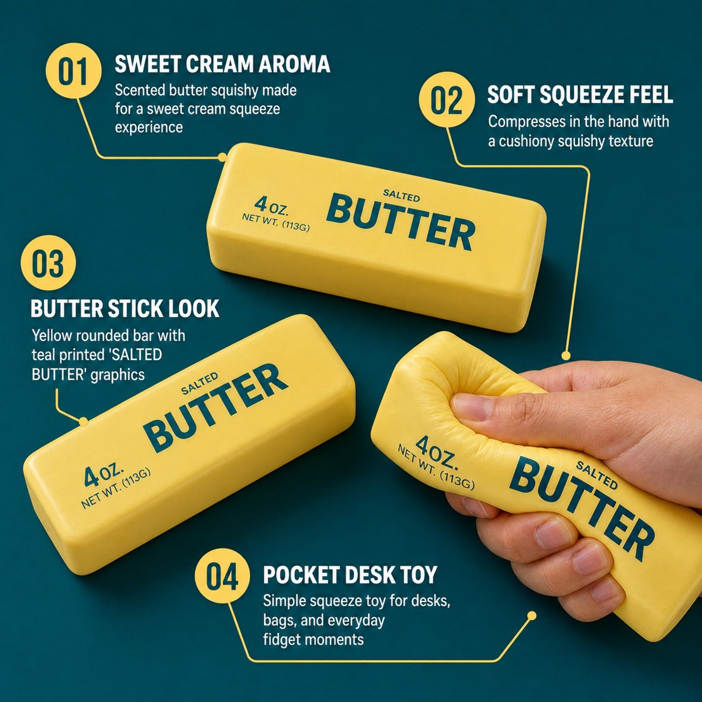 Scented Butter Squishy features
