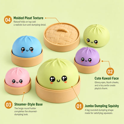 Big Dumpling Squishy features