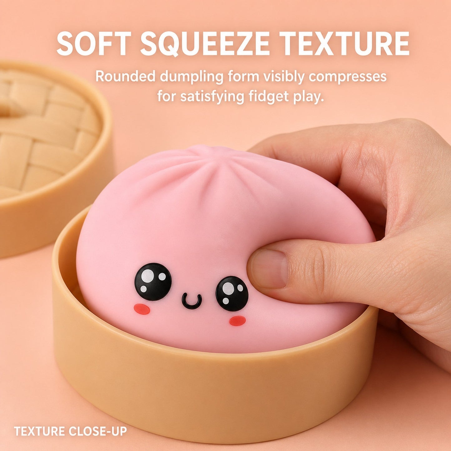 Pink Dumpling Squishy inside