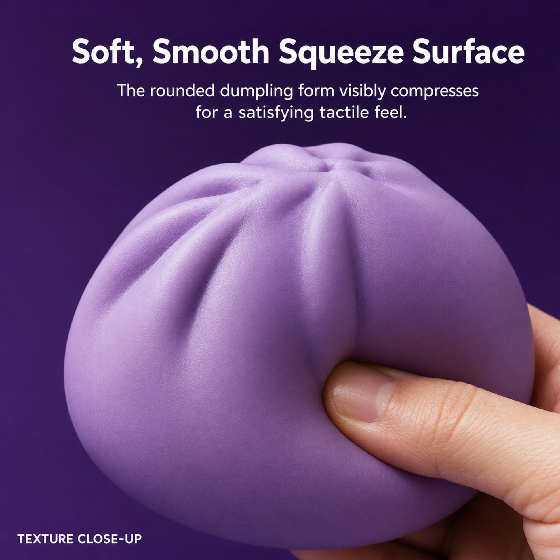 Purple Dumpling Squishy inside