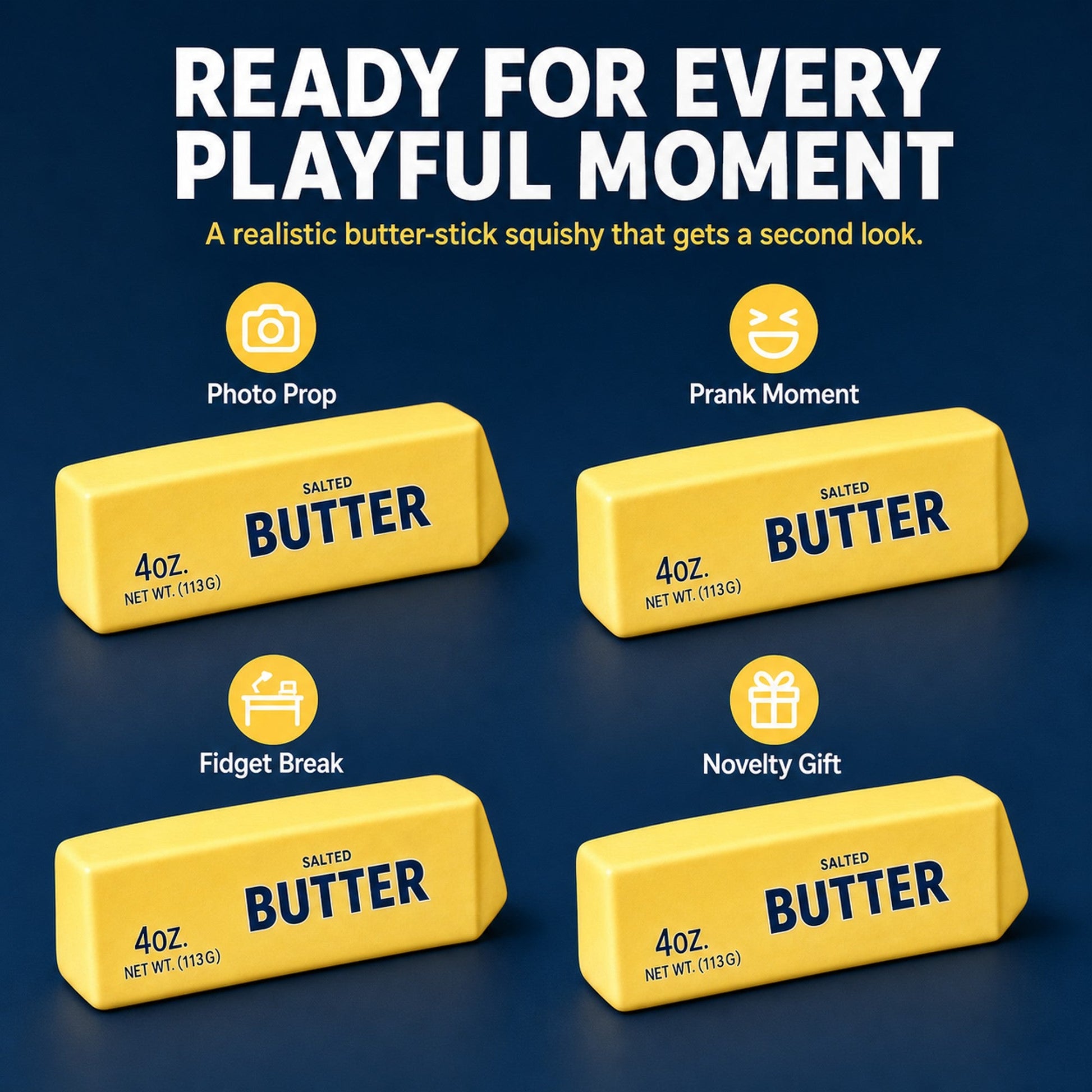 Realistic Butter Stick Squishy lifestyle