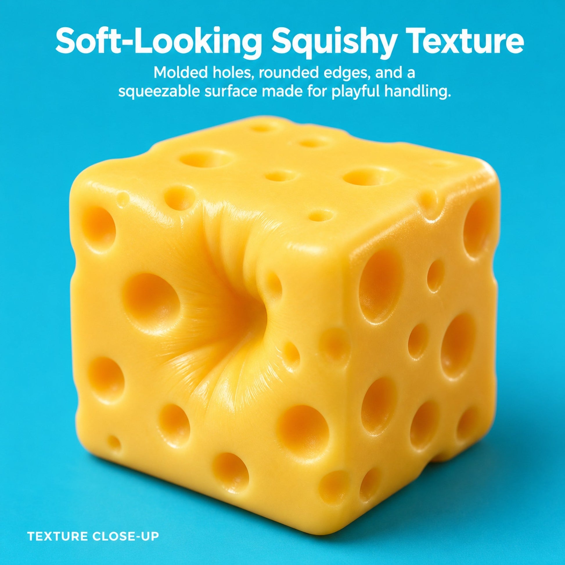 Cheese Squishy 4 Pack inside