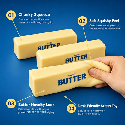 Dumpling Stress Ball Butter Squishy features