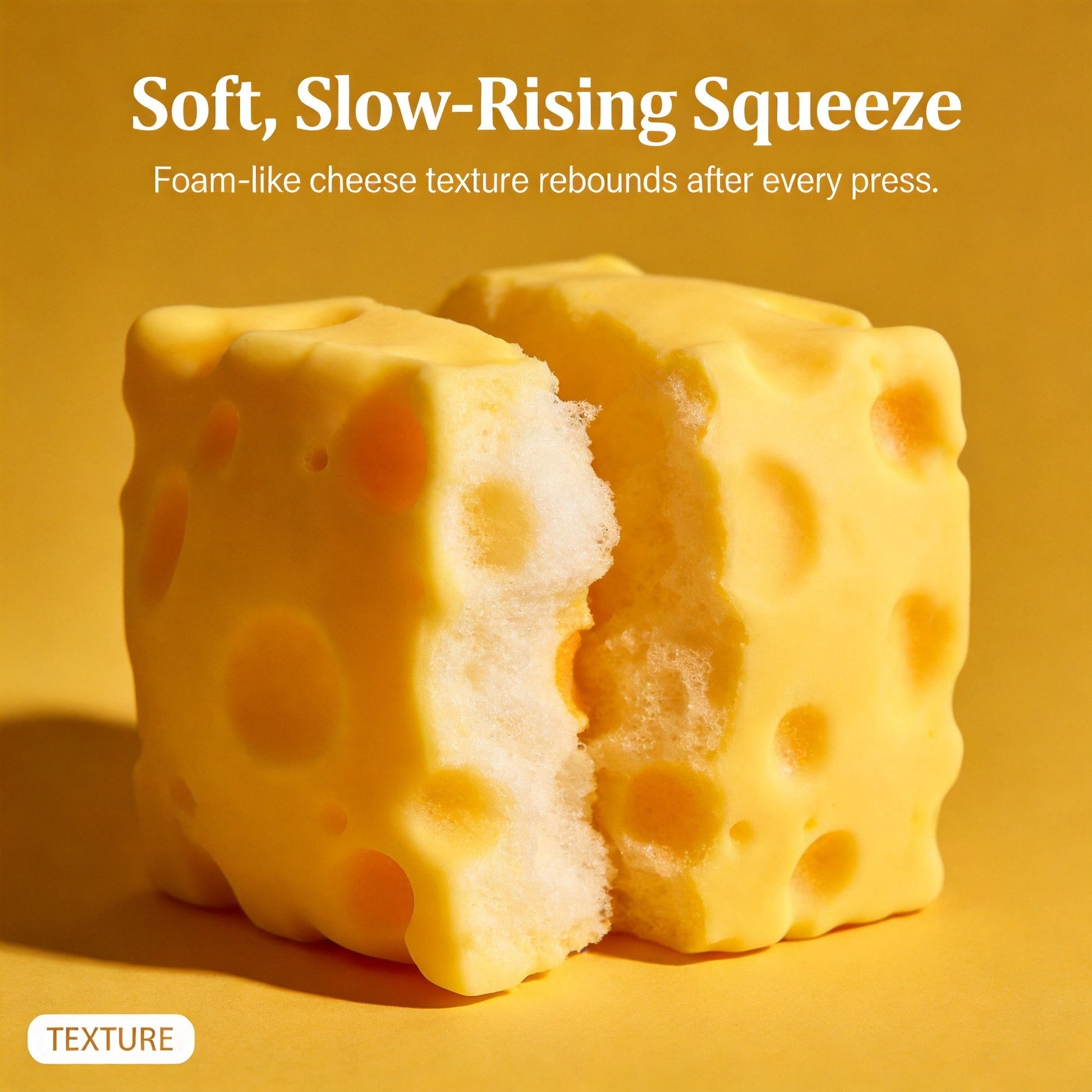 Slow Rising Cheese Squishy inside