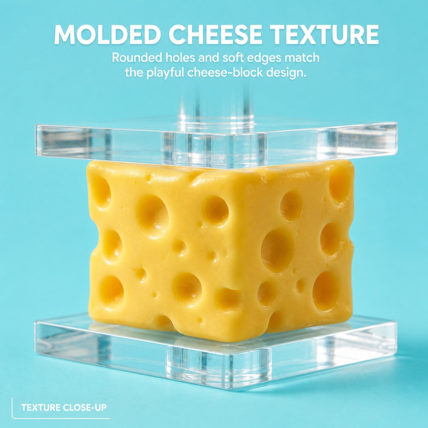 Colorful Cheese Squishy Set inside