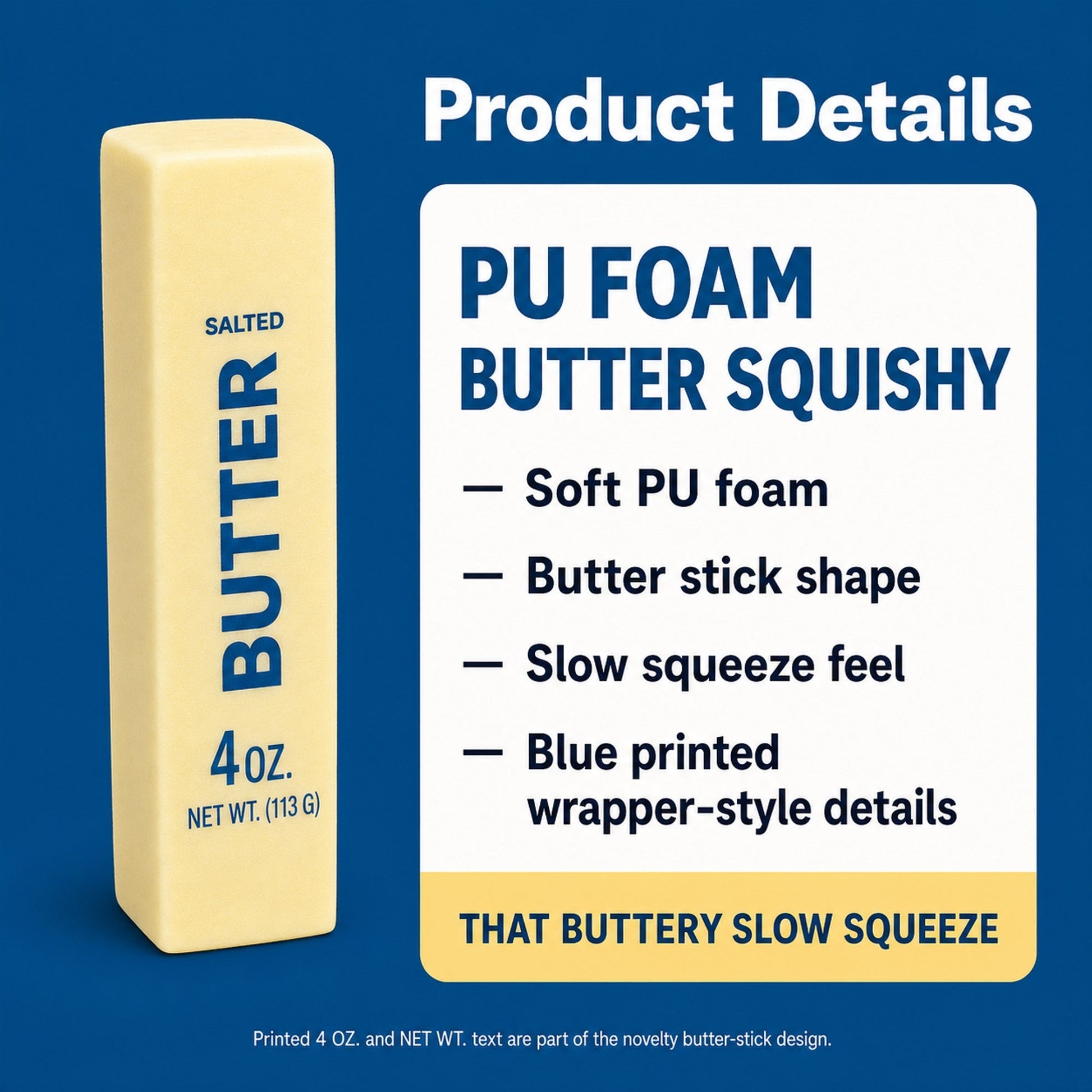 PU Foam Butter Squishy spec