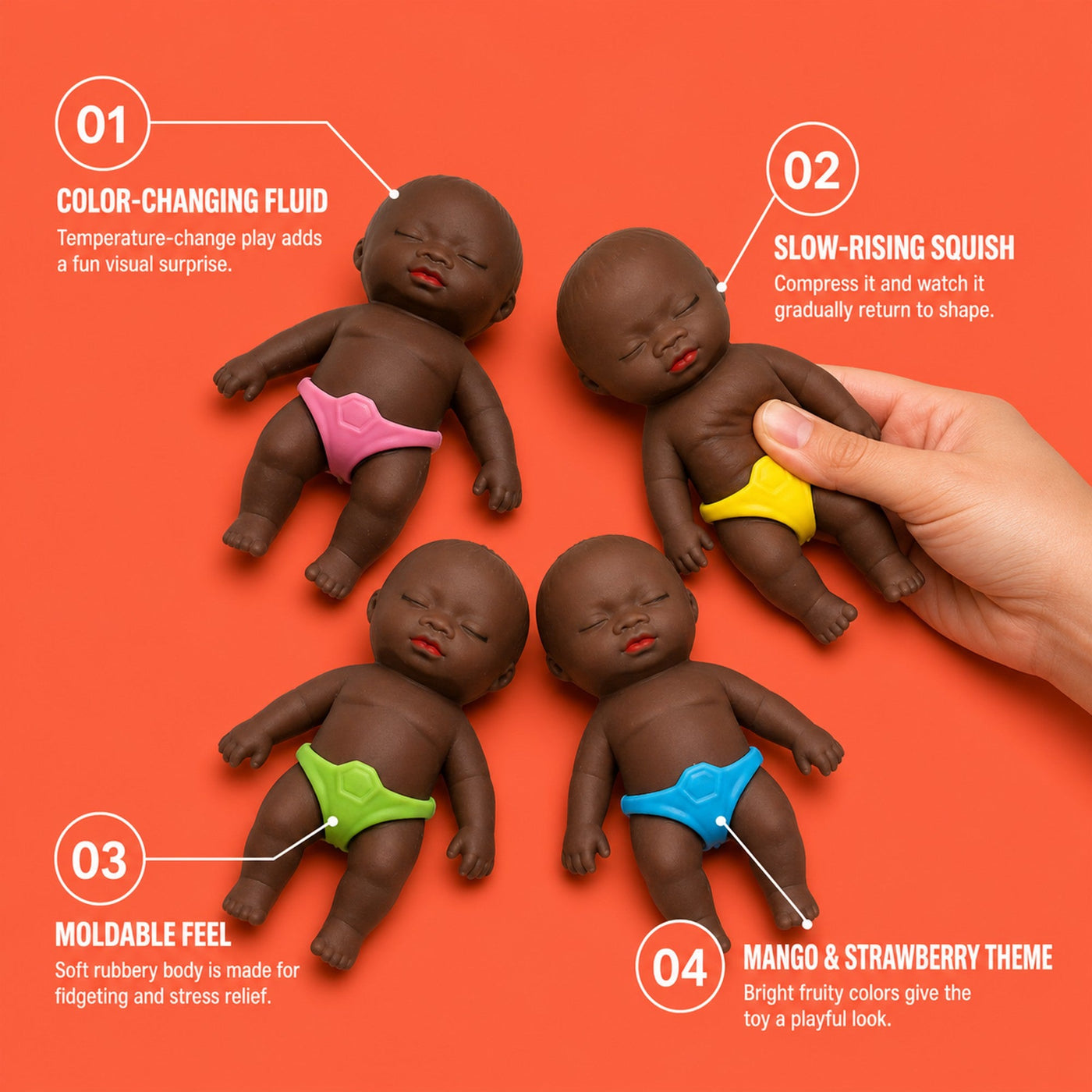 Goofy Black Doll Squishy 2
