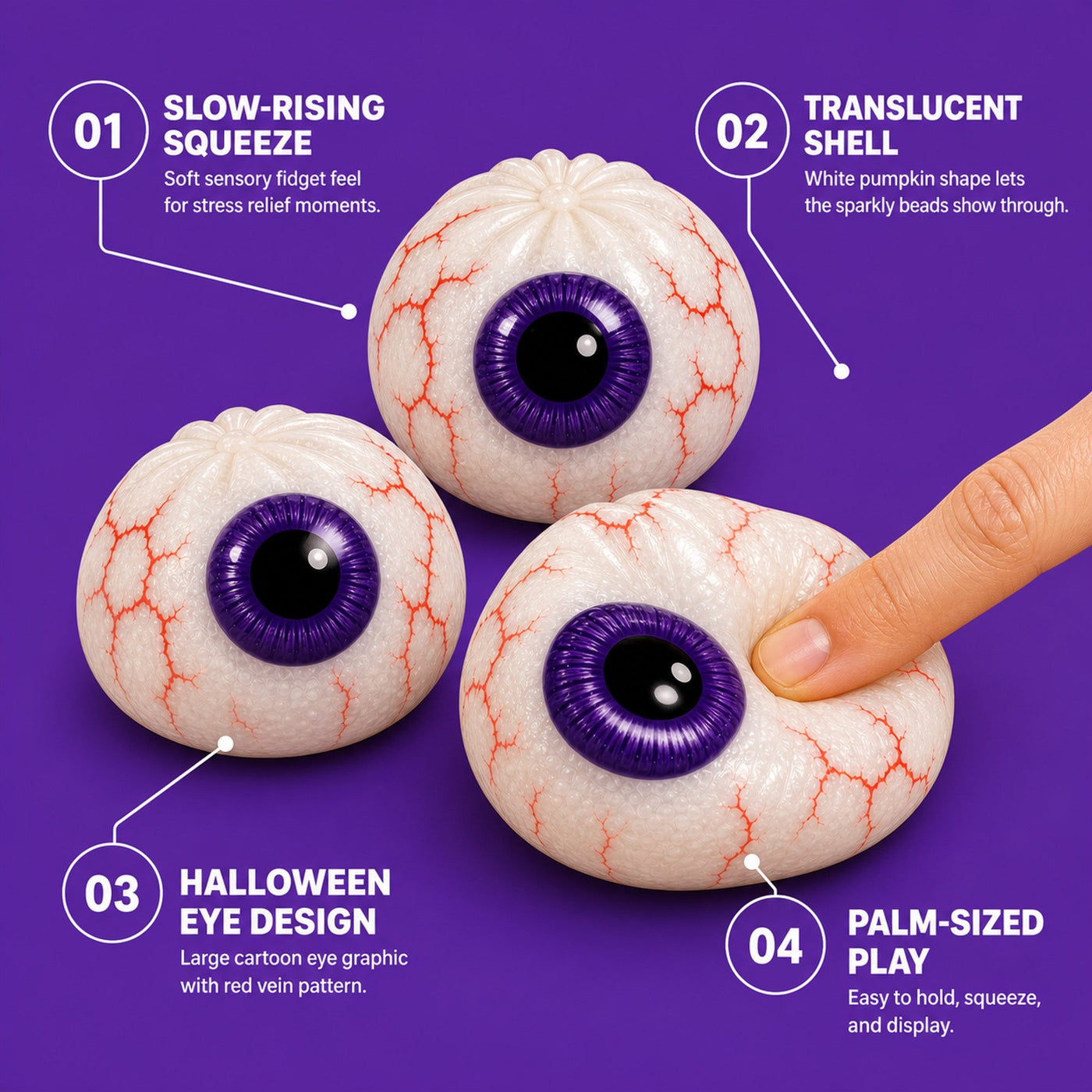 Eyeball squishy features