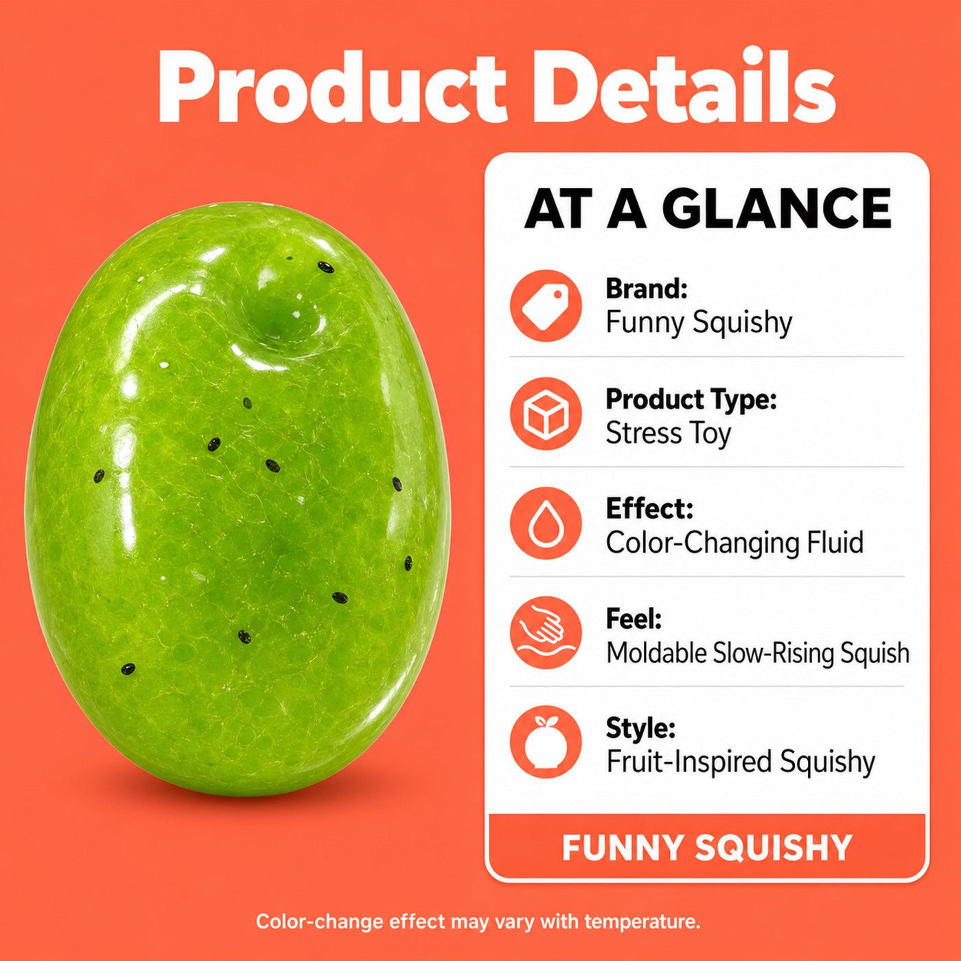 Kiwi Slushie Squishy Ball 6