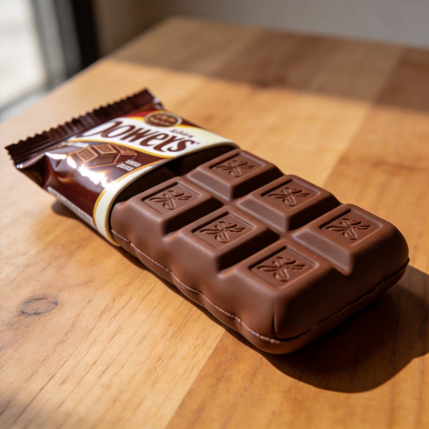A realistic chocolate bar squishy