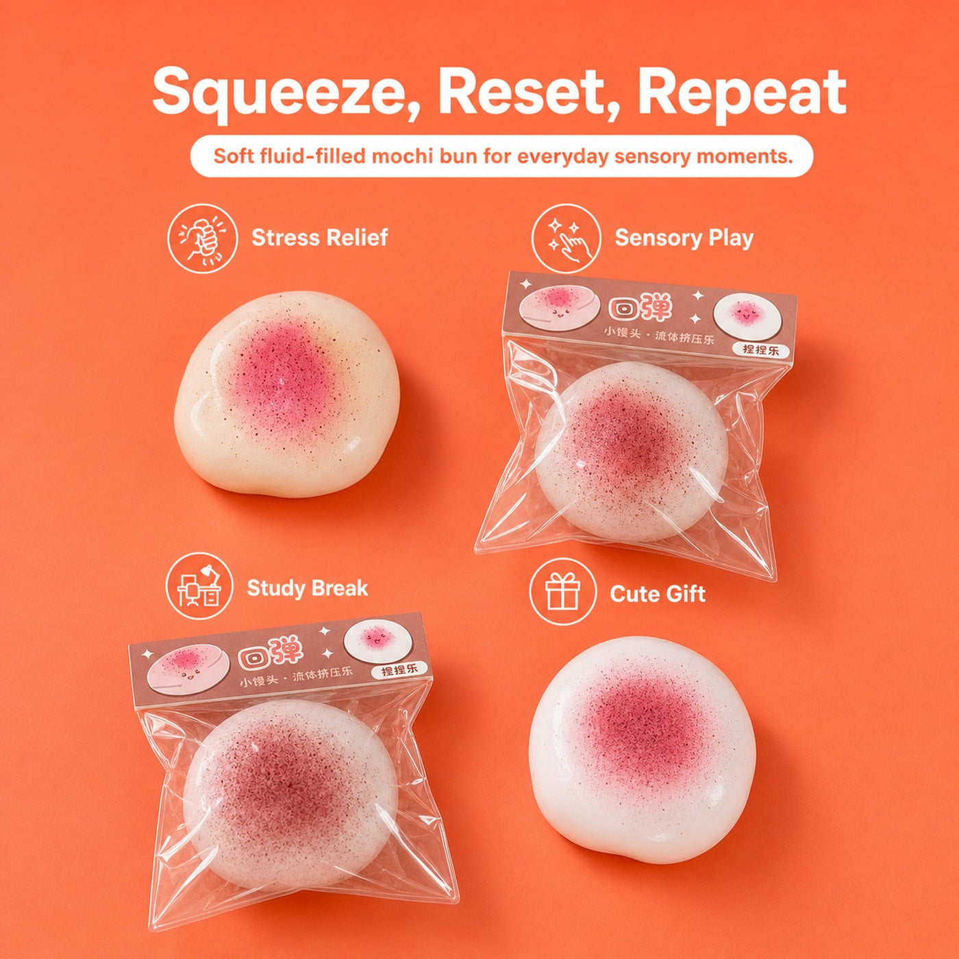 Mochi Squishy Sticky Bun 5
