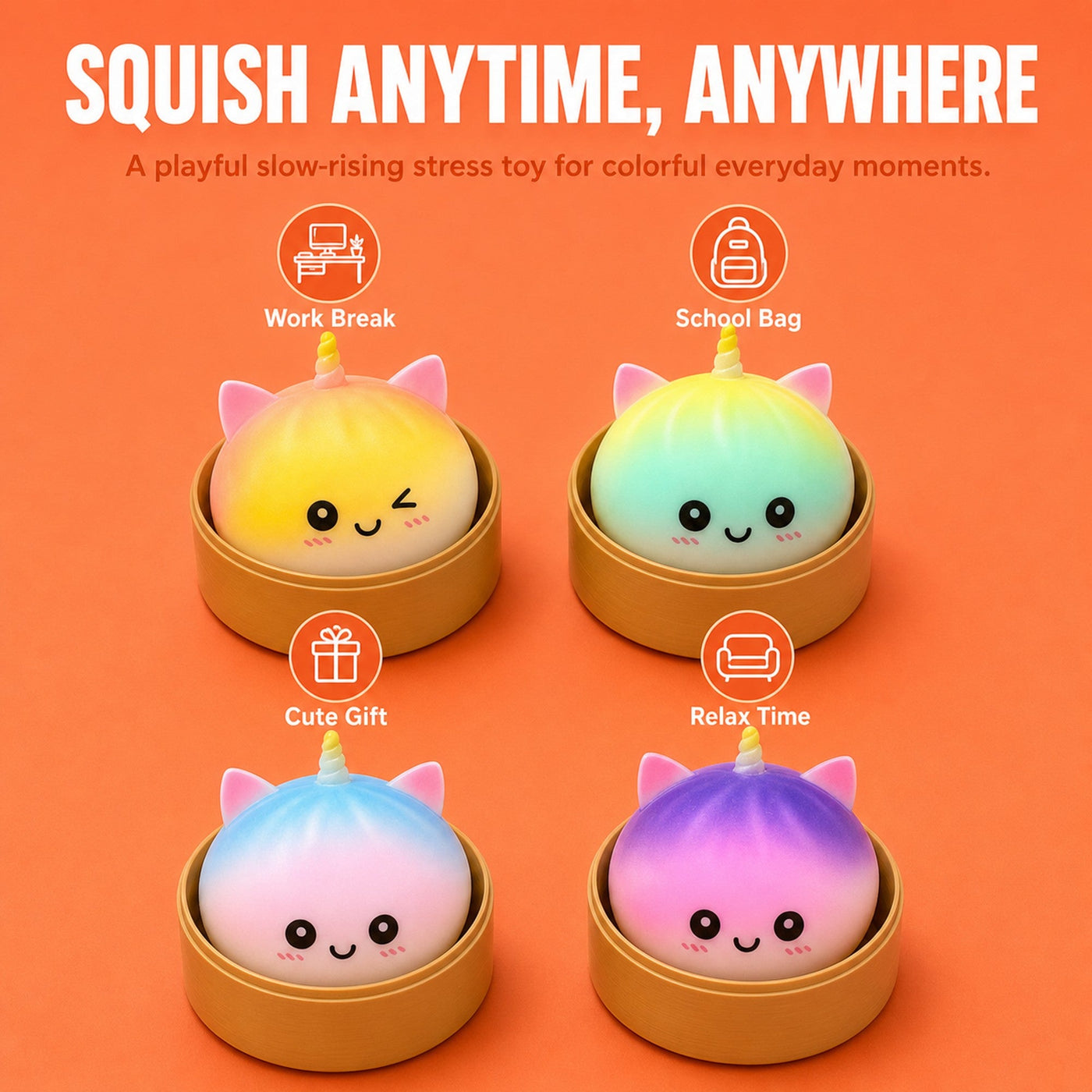 Unicorn Bun Squishy 5