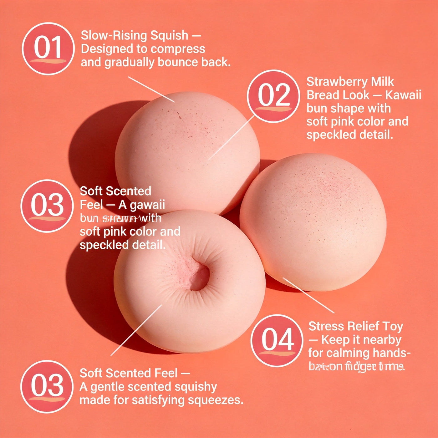 Strawberry Milk Bread Squishy 2