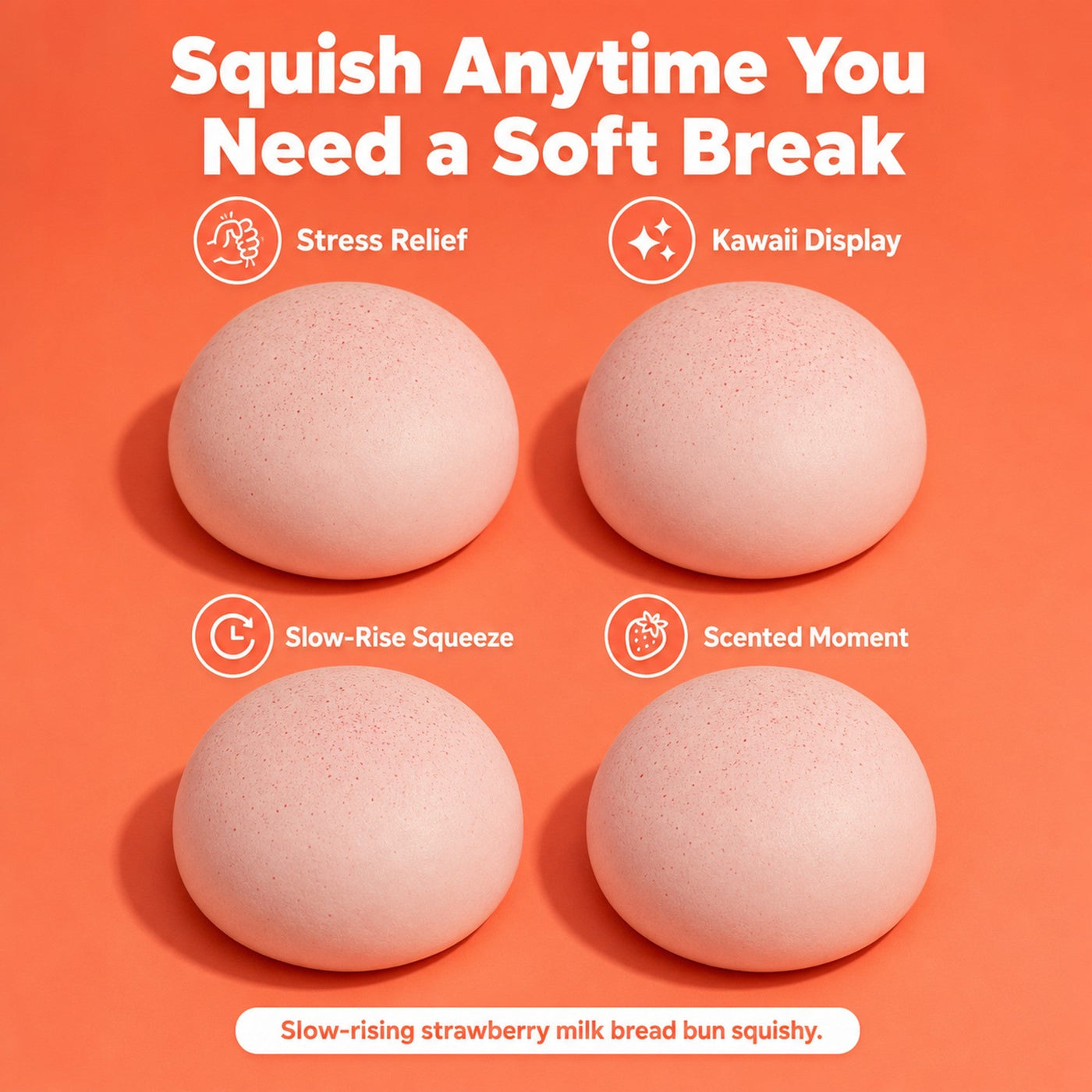 Strawberry Milk Bread Squishy 5