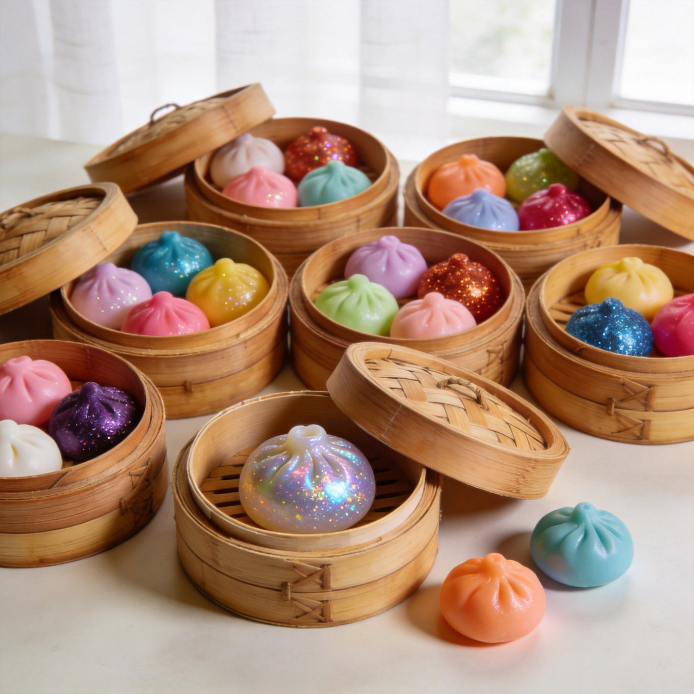 Dumpling Squishy Mystery Box 14 Colors: Review