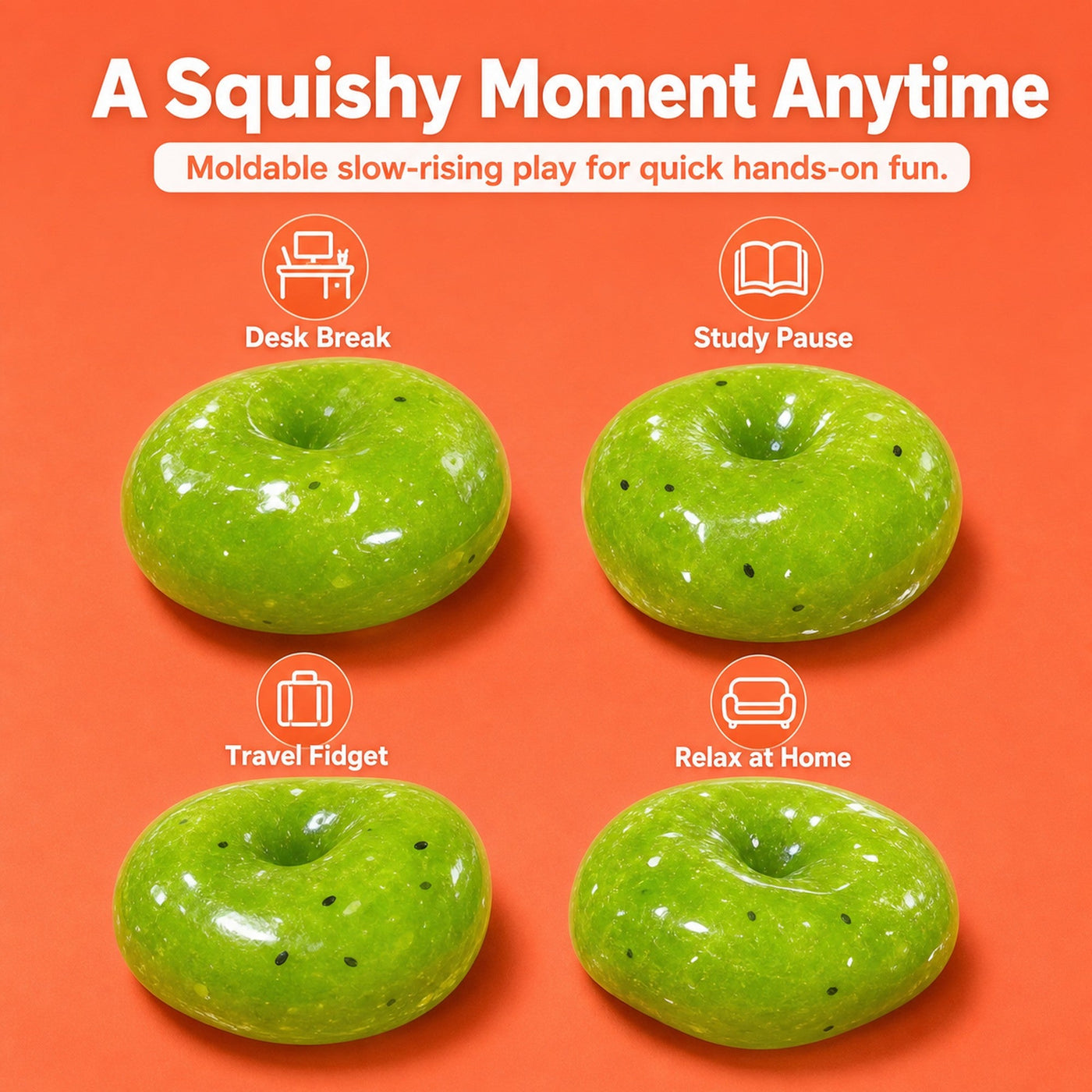 Kiwi Slushie Squishy Ball 5