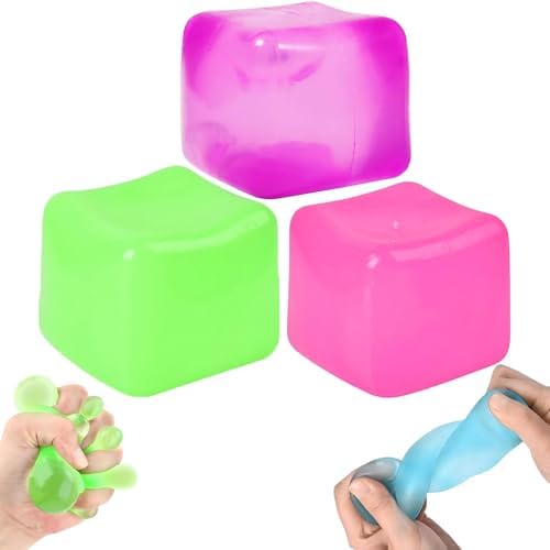 Cube Gel Ball Squishy 3 Pack - Slow Rising Squishy Toys