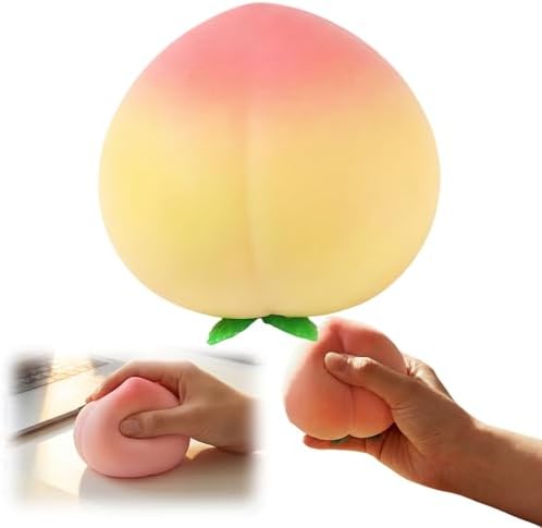 Slow Rising Peach Squishy Soft Squeeze Fruit Stress Toy