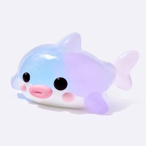 Mochi Shark Squishy, Kawaii Soft Squishy Fidget Toy