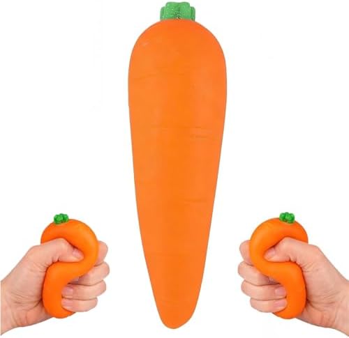 Carrot Orange Squishy Slow Rising Sensory Stress Toy