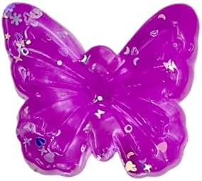 Mochi Butterfly Squishy Purple Glitter Squeeze Sensory Toy