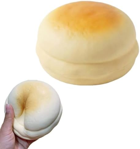Round Bread Squishy Soft Milk Bun Slow Rising Toy