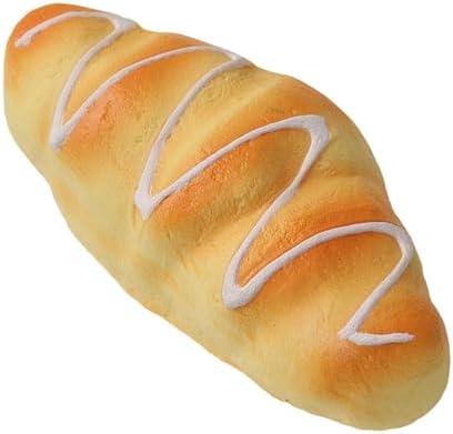 Frosted Croissant Squishy, 5 Inch Soft Scented Squeeze Toy