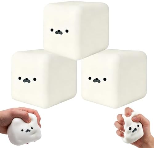 3 Pack Milk Carton Squishy Moldable Seal Dough Cubes
