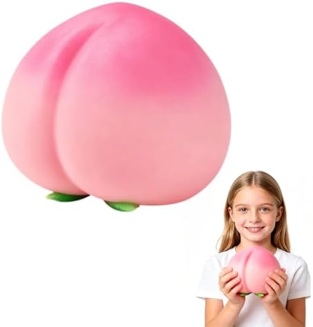 Cute Peach Squishy Soft Slow Rising Fruit Stress Toy