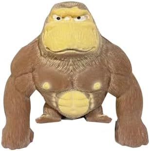 Mini Monkey Squishy Small Tan Stretch Gorilla Fidget Toy