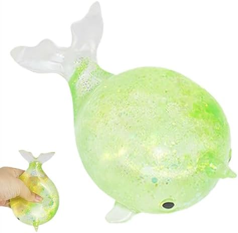 Yellow Whale Squishy Squeezy Sensory Fidget Toy for Kids