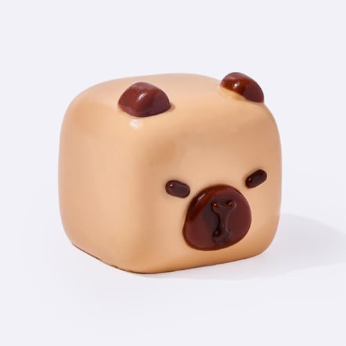Mochi Capybara Squishy Cube Soft Squeeze Stress Relief Toy