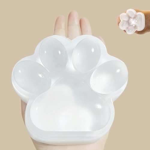 Jumbo Clear Cat Paw Mochi Squishy, Jelly Squeeze Toy