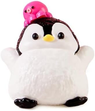 Kawaii Penguin Squishy with Tiny Octopus Friend