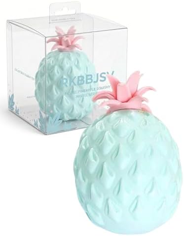Mint Pineapple Squishy Soft Squeeze Sensory Stress Relief Toy