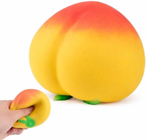 Stretchy Peach Squishy Soft Squeeze Sensory Fidget Toy