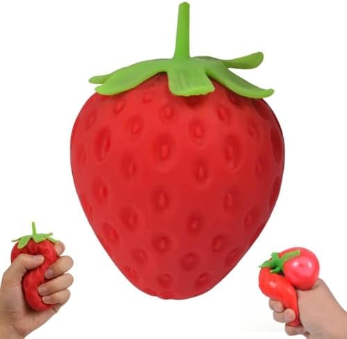 Mini Strawberry Squishy, Pocket Berry with a Big Squeeze