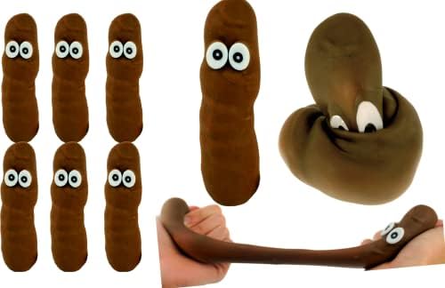 Fake Poop Squishy - 6 Pack Stretchy Squeeze Fidget Toys