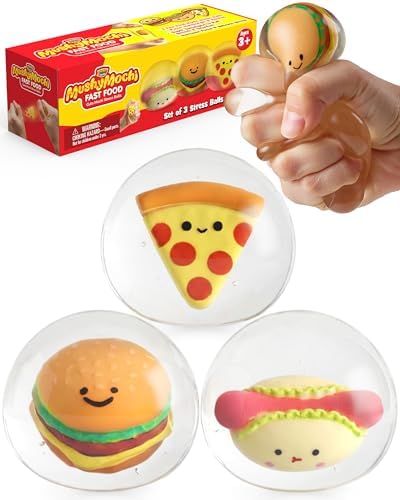 Mochi Hot Dog Squishy 3 Pack of Fast-Food Minis