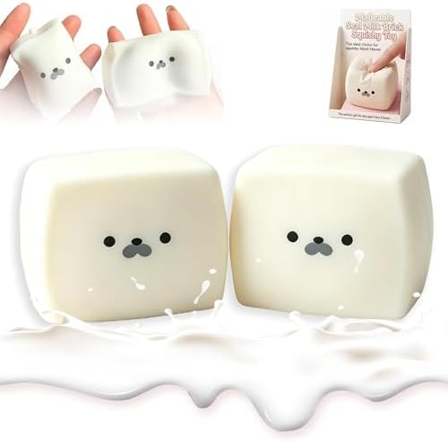 2 Pack Milk Carton Squishy Soft Squeeze Stress Toys