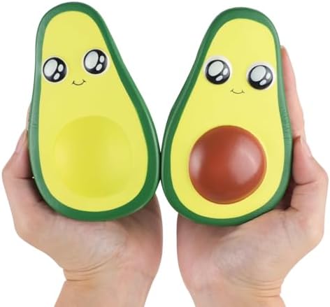 Kawaii Avocado Squishy Slow Rising Squeeze Toy 2 Pack