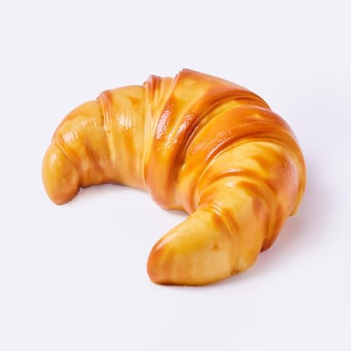 Mini Croissant Squishy, Soft Silicone Squeeze Pocket Fidget