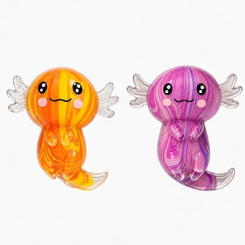2 Pack Axolotl Squishy, Soft Slow-Rising Duo