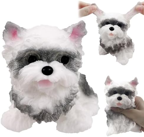 Schnauzer Dog Squishy Hand-Painted Slow Rising Puppy Toy