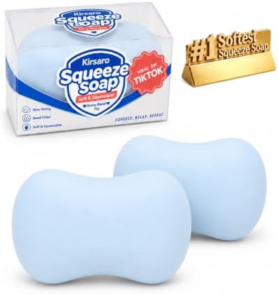 Blue Soap Squishy 2 Pack Slow Rising Squishy Stress Balls