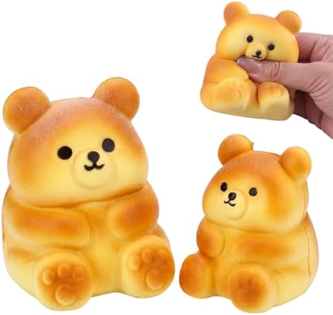Honey Bun Bear Squishy Soft Slow Rising Bread Toy