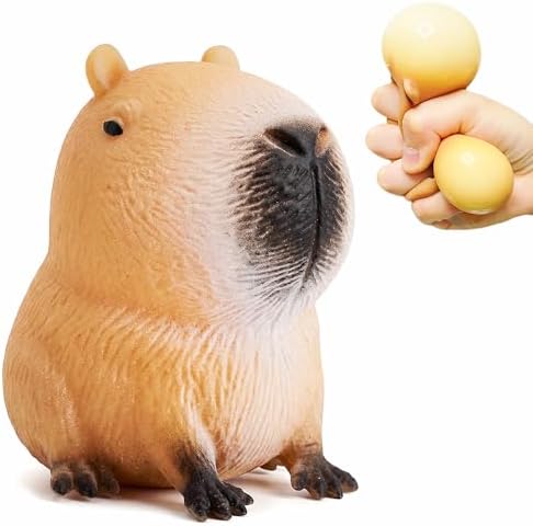 Big Capybara Squishy Realistic Squeeze Stress Toy for Anxiety