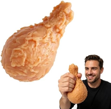 Realistic Fried Chicken Squishy Drumstick Squeeze Stress Toy