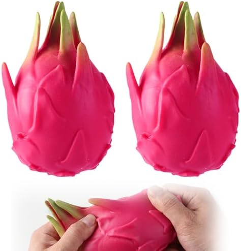 Slow Rising Dragon Fruit Squishy Soft Fruit Squeeze Duo